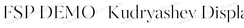 FSP DEMO   Kudryashev Display Regul字体转换